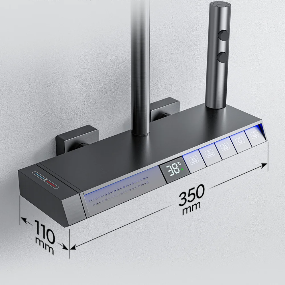Conjunto de Sistema de Banho e Duche de Luxo com Ecrã Digital de Duche Inteligente