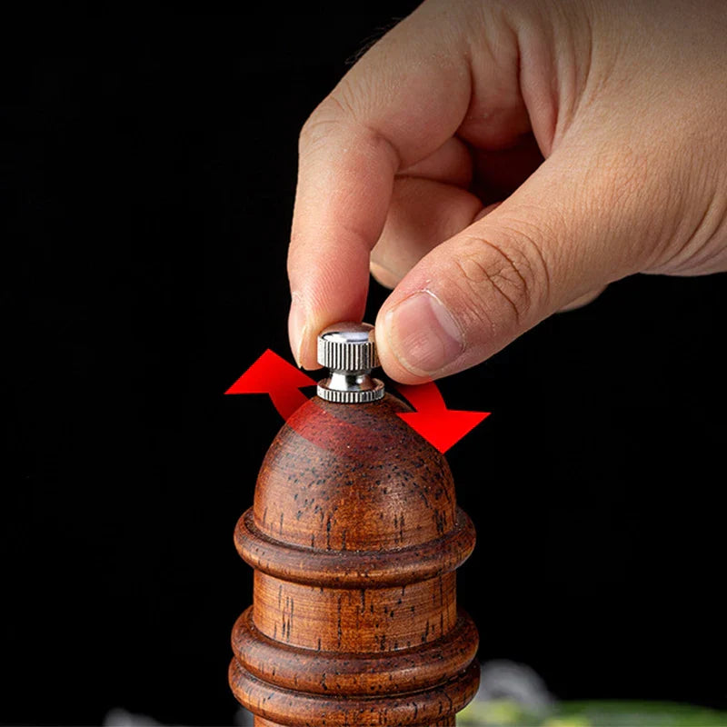 Solid Wood Salt and Pepper Grinders