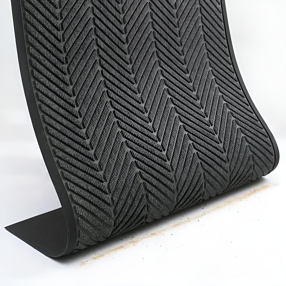 Tapis de porte antidérapant Chevron Ridges