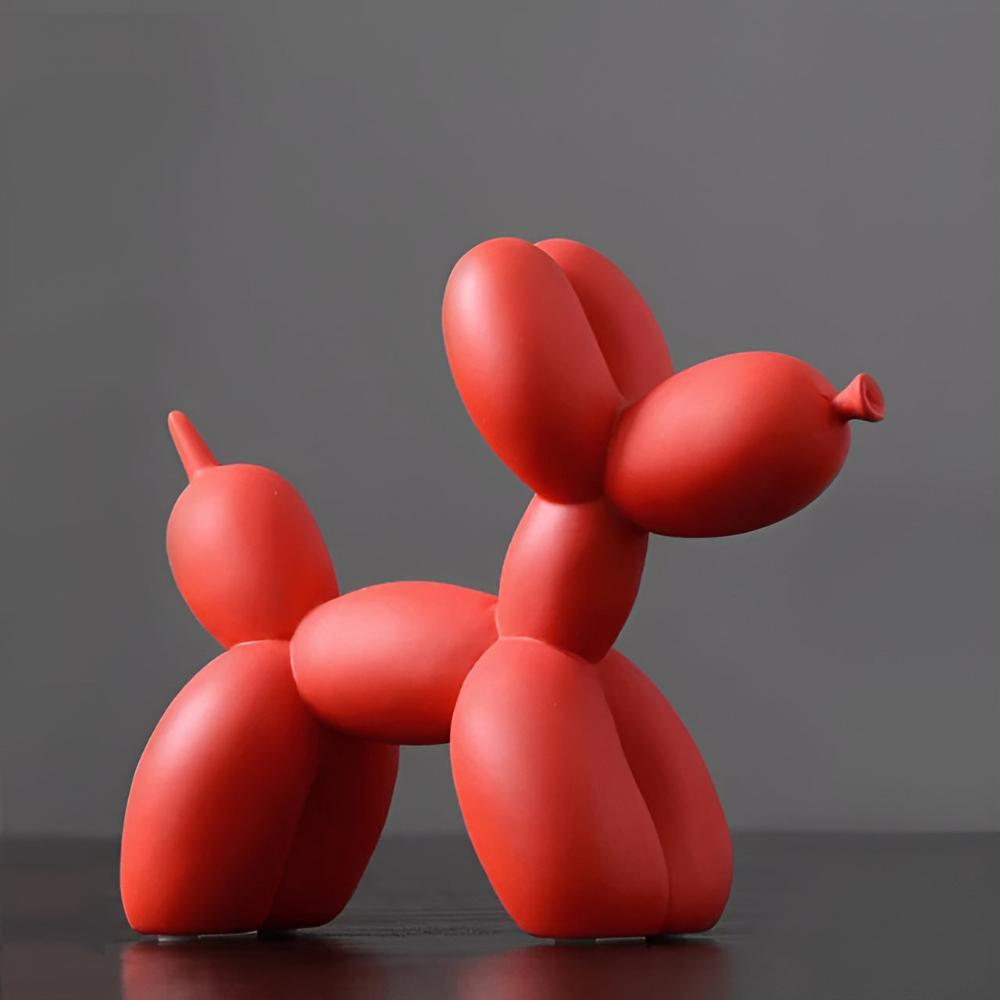 Matte Balloon Dog Resin Sculpture