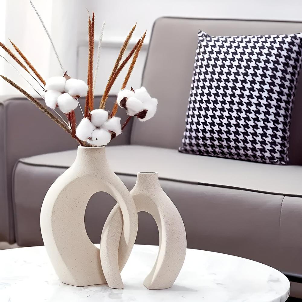 Unity Vase Duo | Moderne abstrakte Keramik