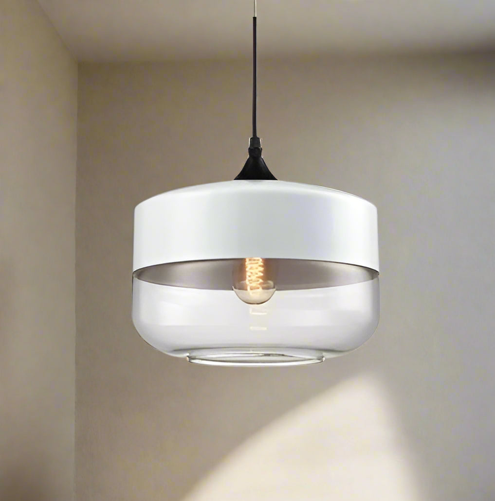 Jevaglo™ | Luxe hanglamp van glas en hout