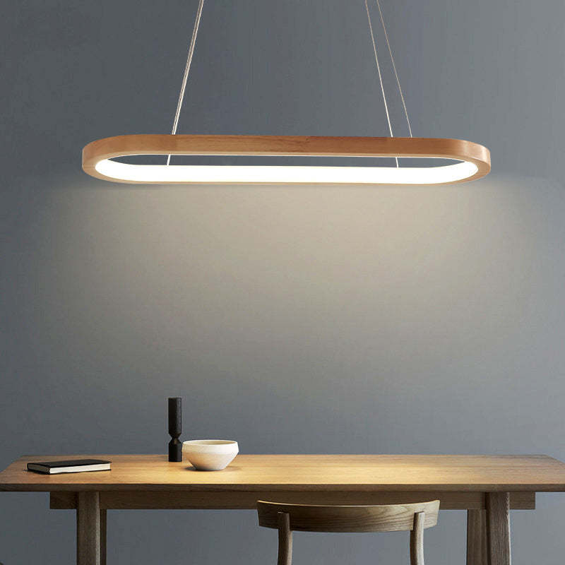 OzawaStyle - Modern hängande lampa gjord av metall och trä