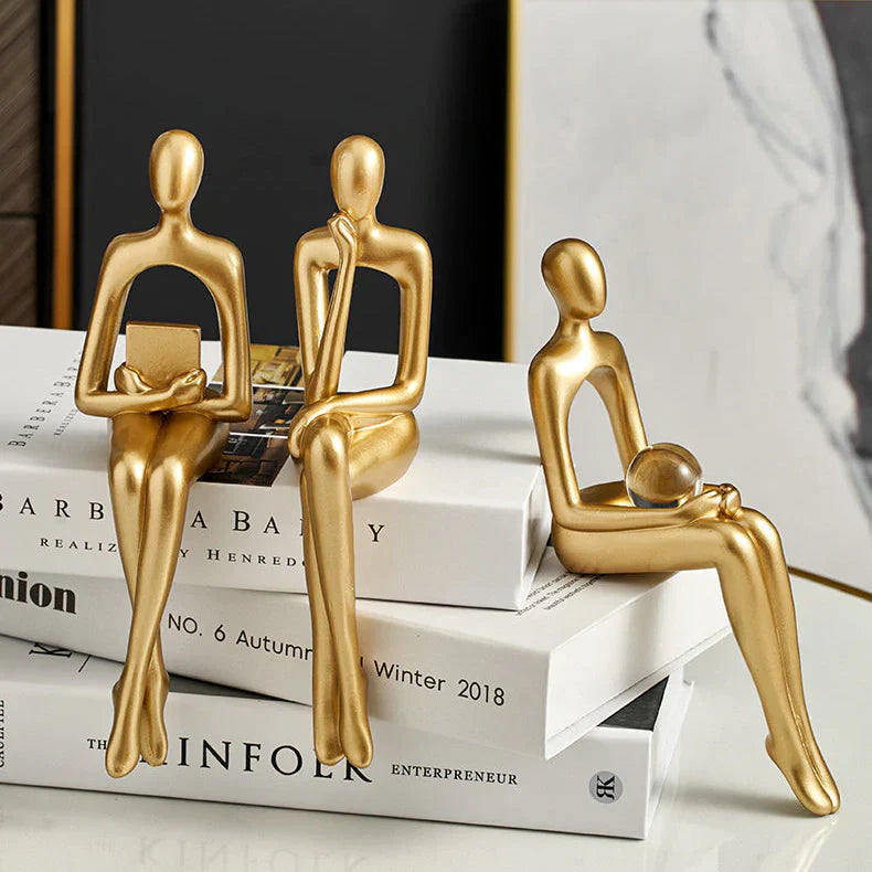 Vrimlo® Decorazioni per Libreria Astratte Figurine