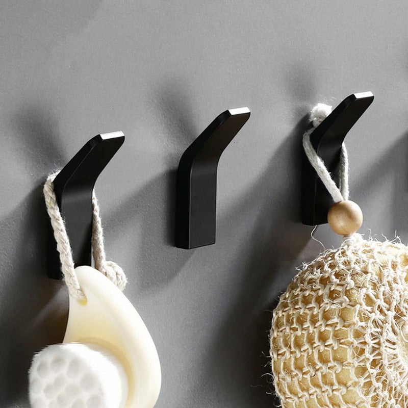 Black Aluminum Wall Hooks