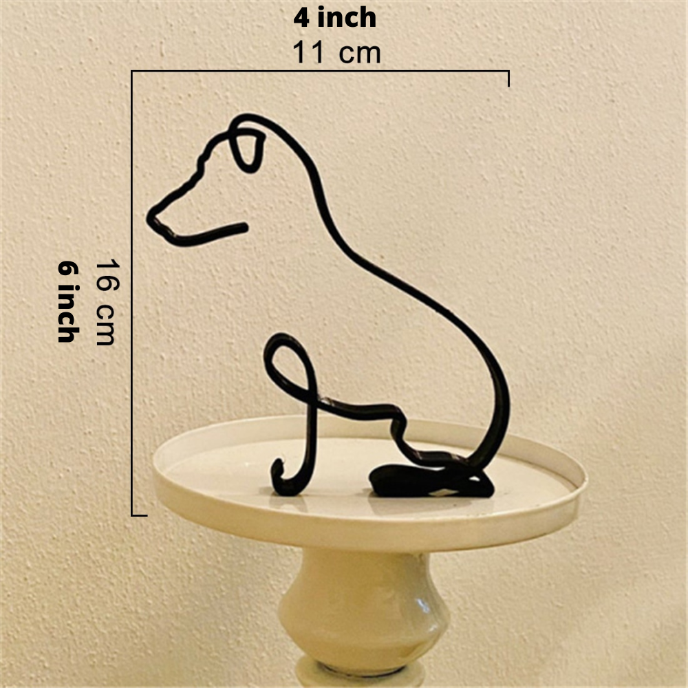 Vrimlo® Iron Dog and Cat Sculptures