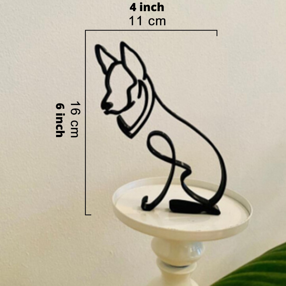 Vrimlo® Iron Dog and Cat Sculptures