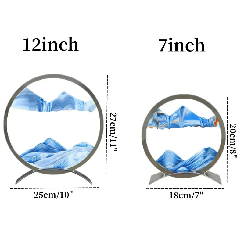 DynamicSands - Lampă cu Artă din Nisip | Artă unică de nisip în mișcare pentru o atmosferă relaxantă