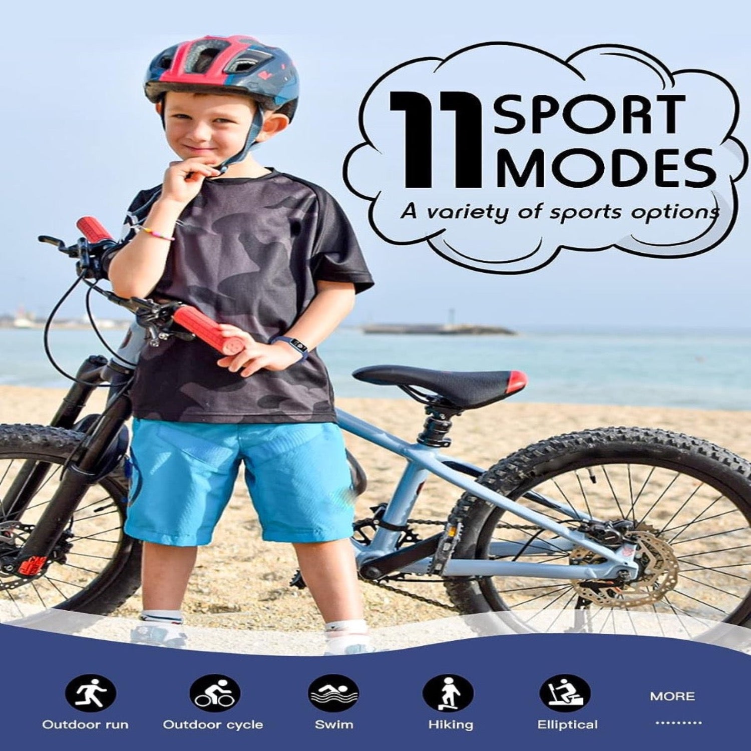 Reloj inteligente para niños Fitness: rastreador de actividad con podómetro y GPS para niños