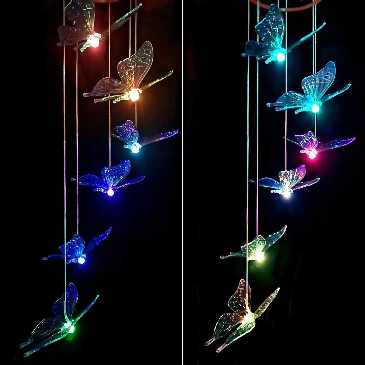 Flutterlights - Decorative solar lights with butterfly designs