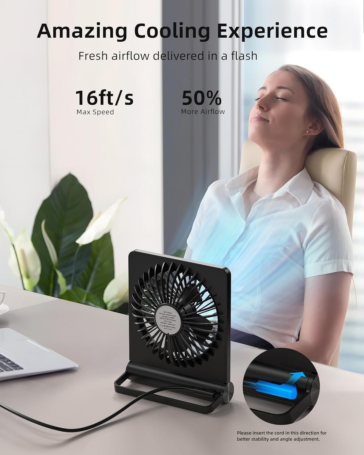 Starker Wind Ultraleiser Small Table Fan