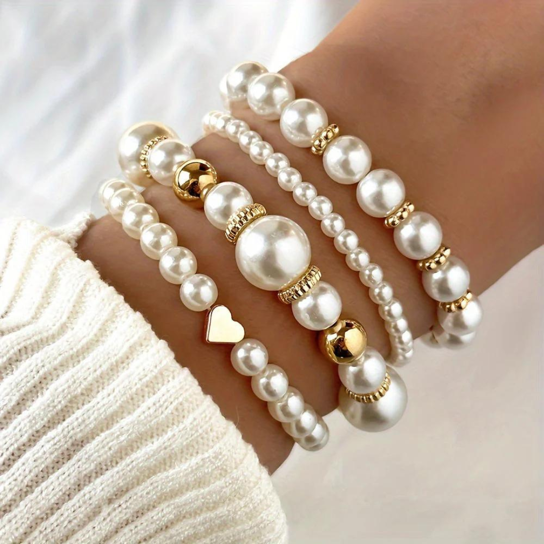 Flari Pearl Band 4er Pack - passt an jedes Handgelenk