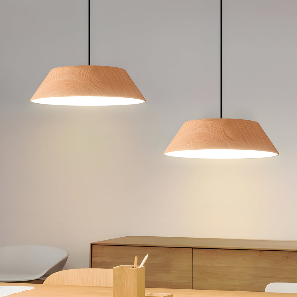 ZenCircle – LED hanging lamp in wood with Japanese style