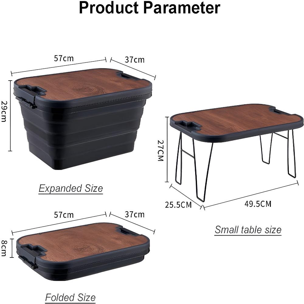 Boîte de camping pliable