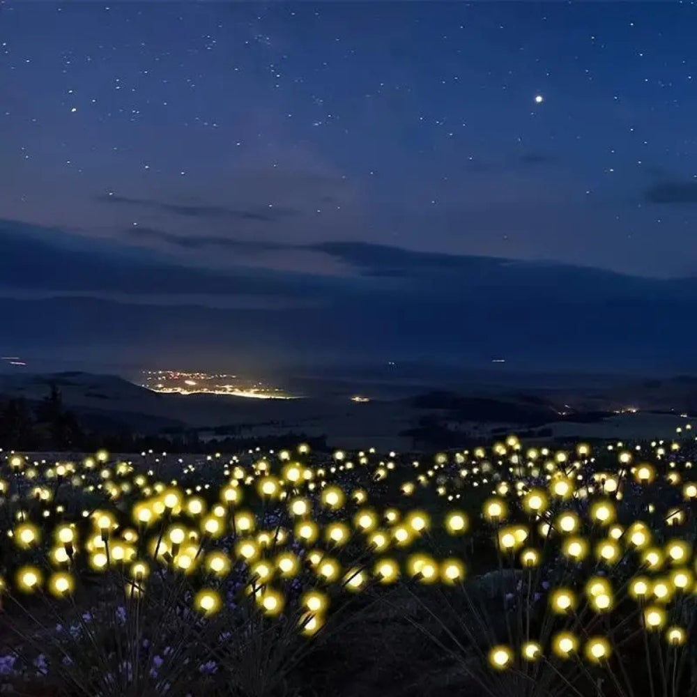 Lumières de jardin lucioles solaires