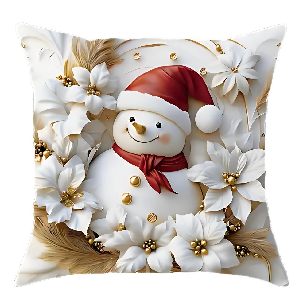 Christmas Charm Velvet Cushion Covers | Set of 4