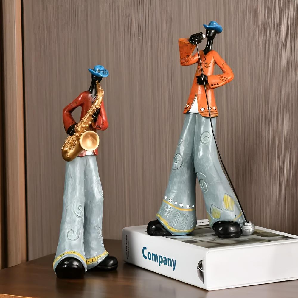 Jazz Zenei Együttes Gyanta Figurine