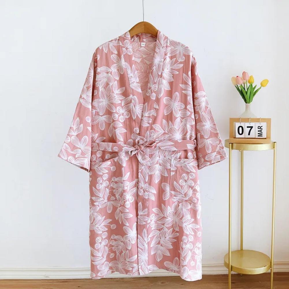 Bloemenbries Kimono Robe