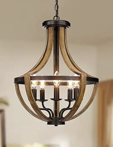 Rustic Glow Farmhouse Chandelier