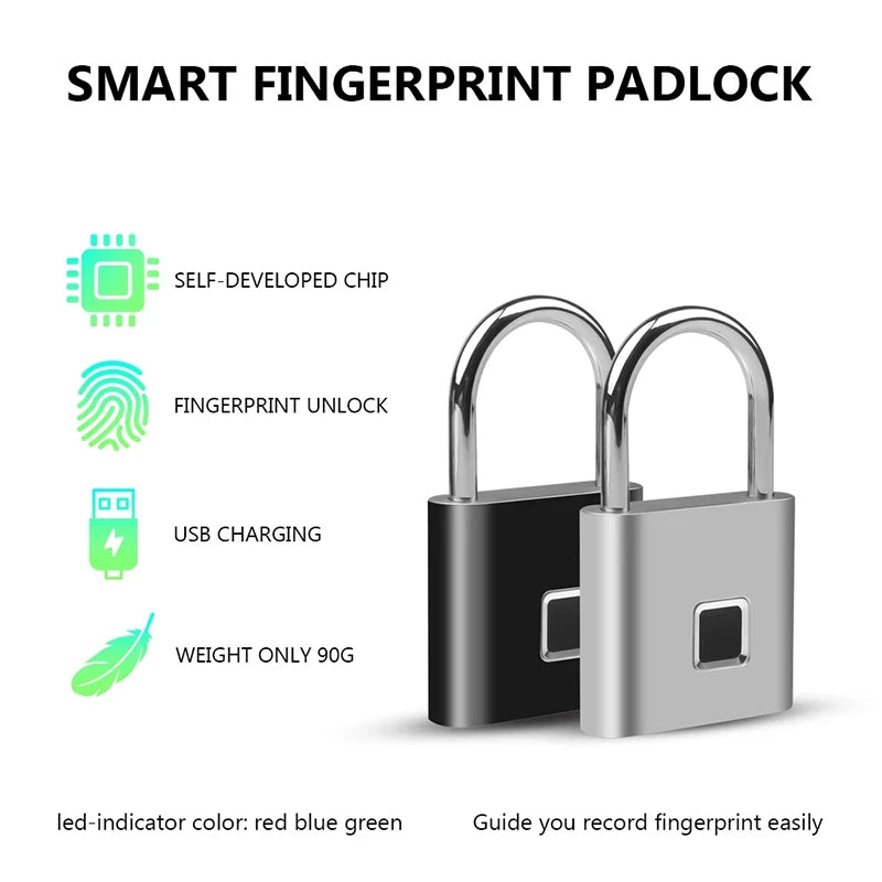 Cadenas à empreinte digitale intelligent