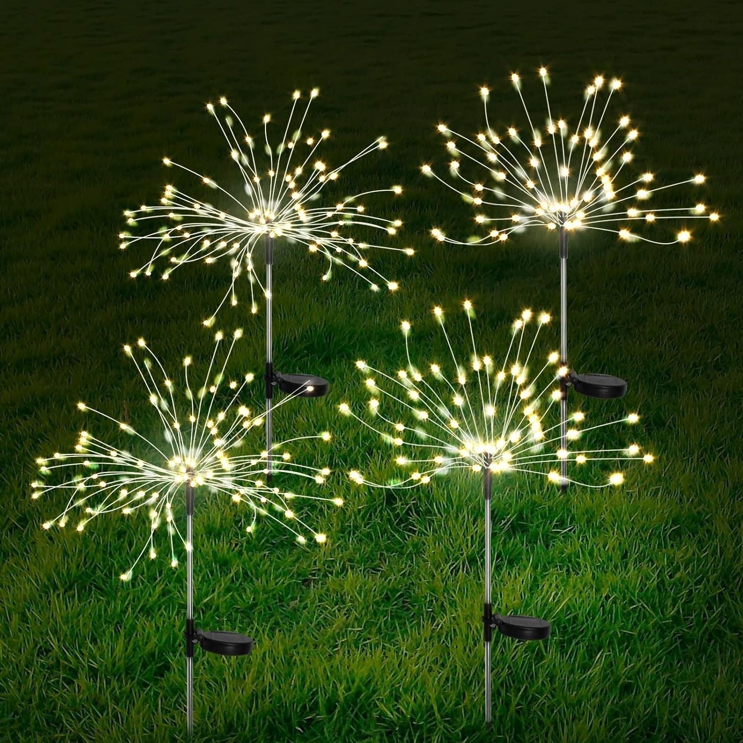 Solarsparks: luces solares para exteriores con estilo de fuegos artificiales