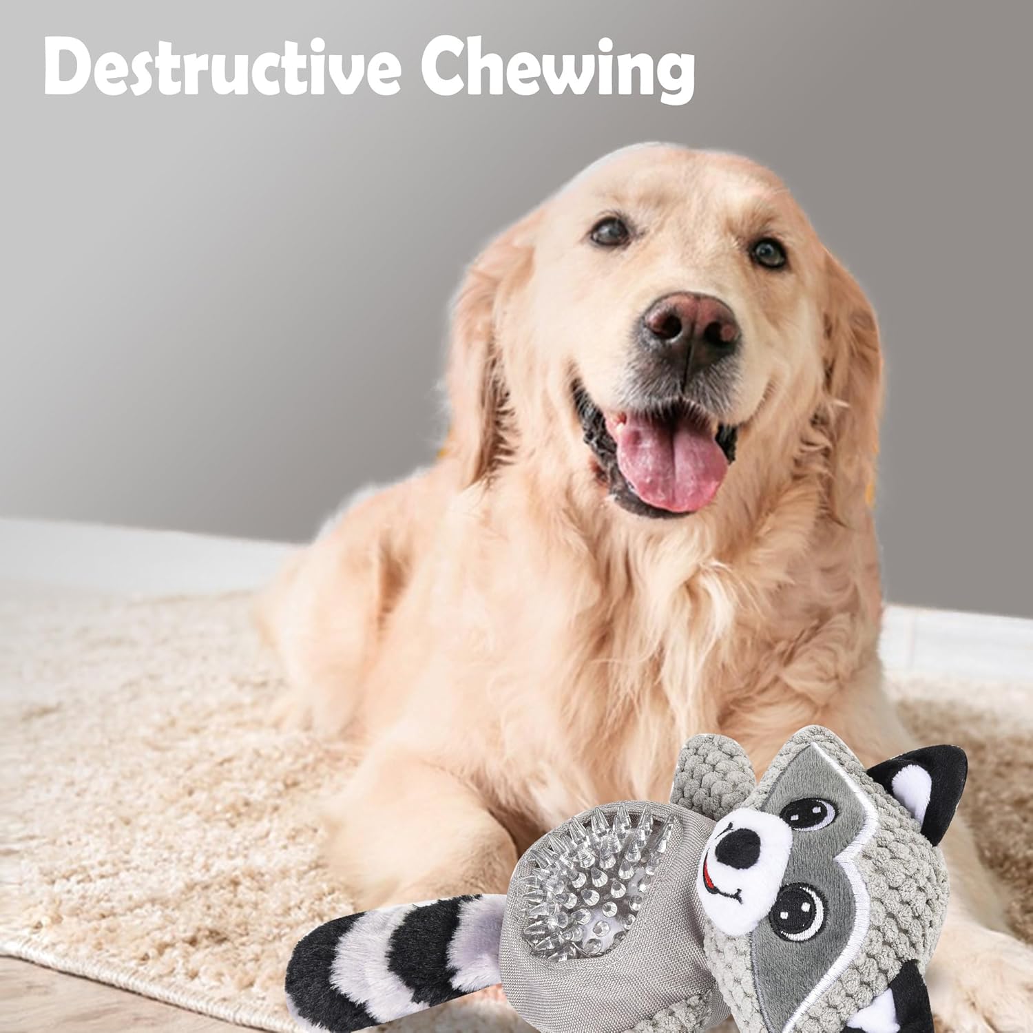 Indestructible Dog Plush Anti-Anxiety Toy