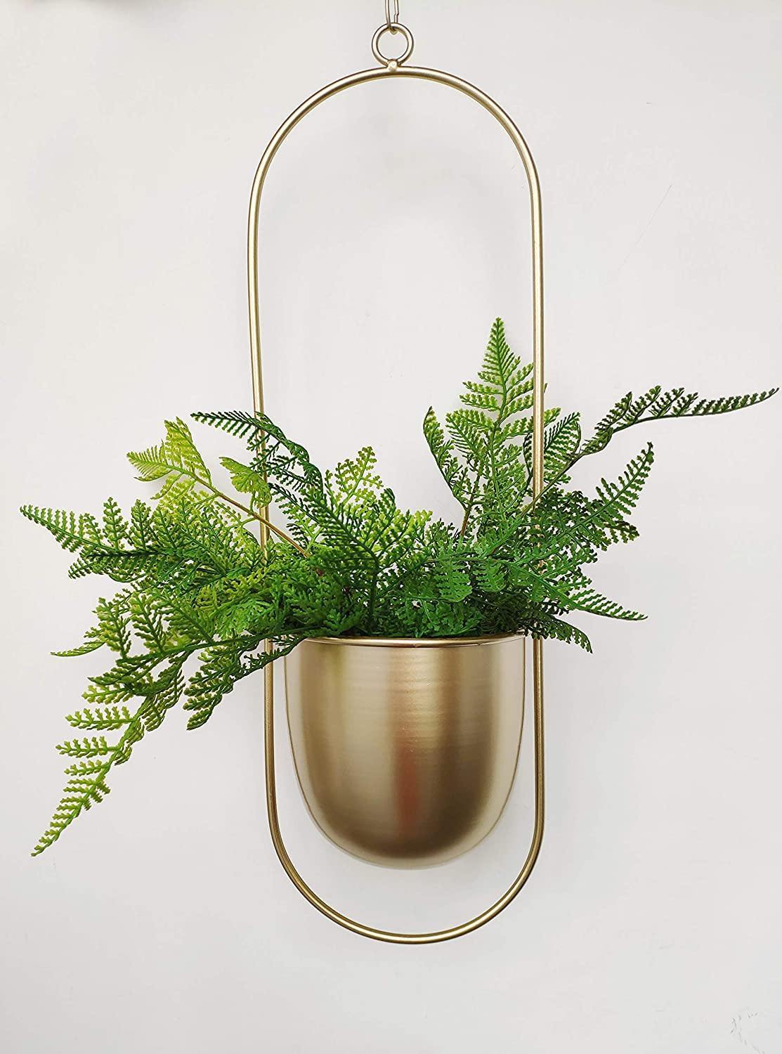 Halo Metal Hanging Planter