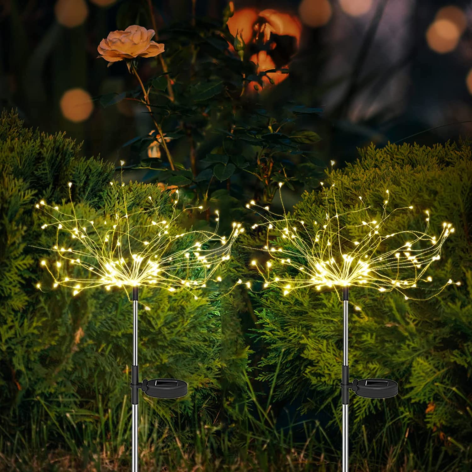 Solarsparks - Lampes solaires d'extérieur style feu d'artifice