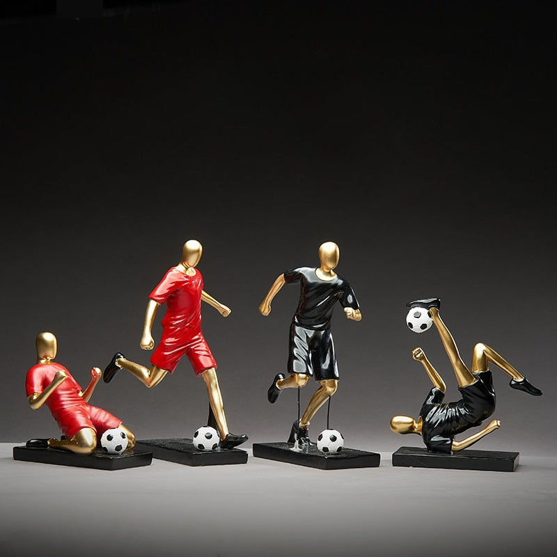 Figurine abstraite de joueur de football