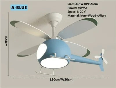 TwinkleRotor Lighting Fan