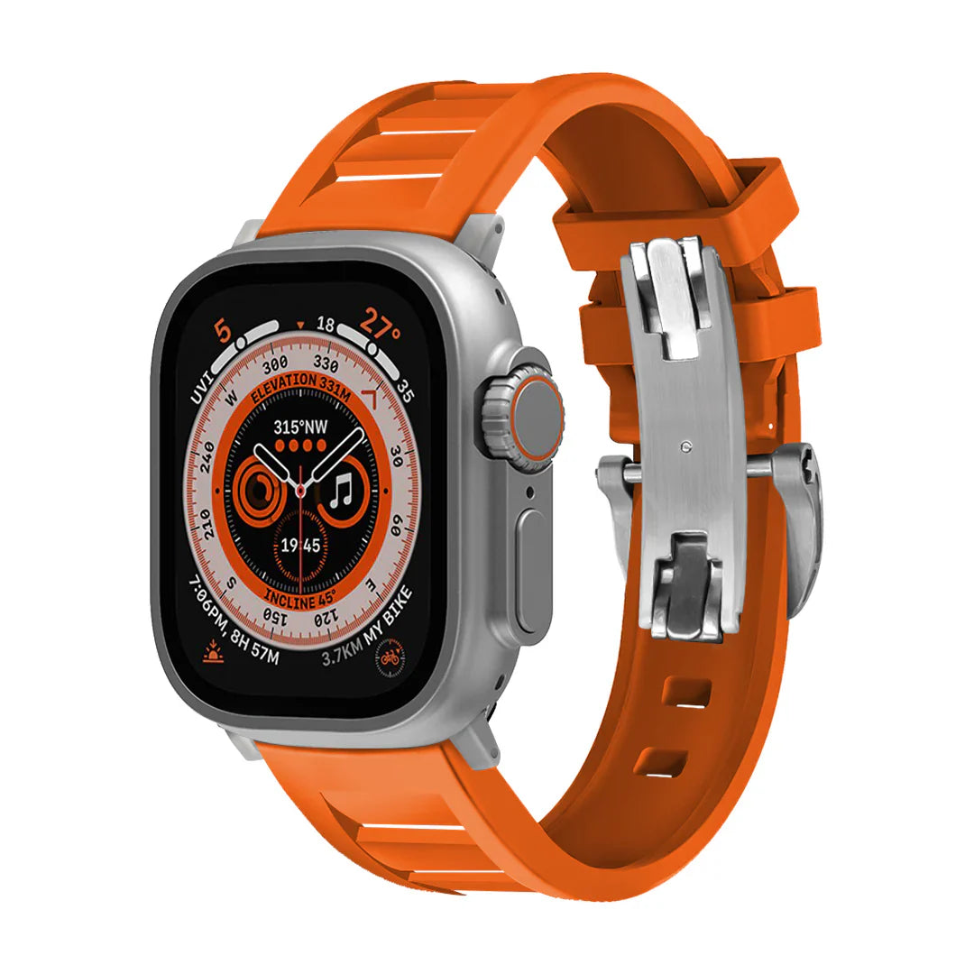 FKM Vlinder Gesp Band Voor Apple Watch