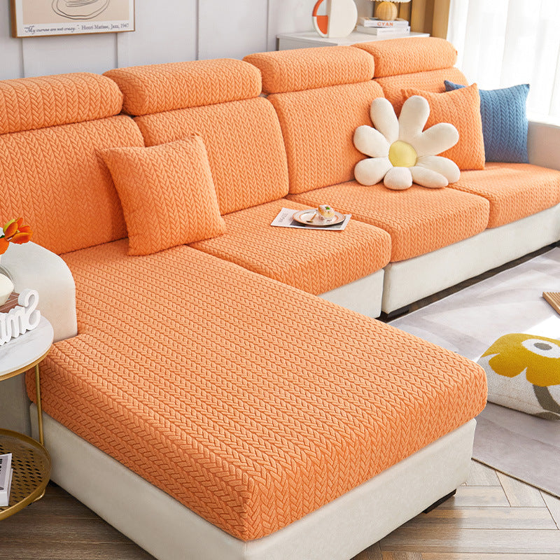 Small Wheat Pattern Sectional Pet Couch Cover