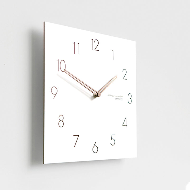 White Quadrangle Wall Clock Series