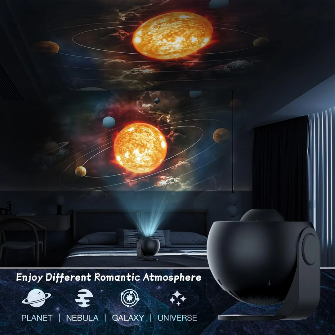 Himlavalvets Drömmar: 360° Planetarium Galaxprojektor - Full-rums Täckning