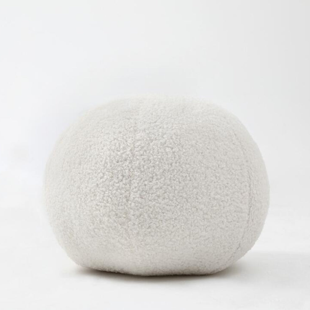 Plush Ball Shaped Boucle Cushion