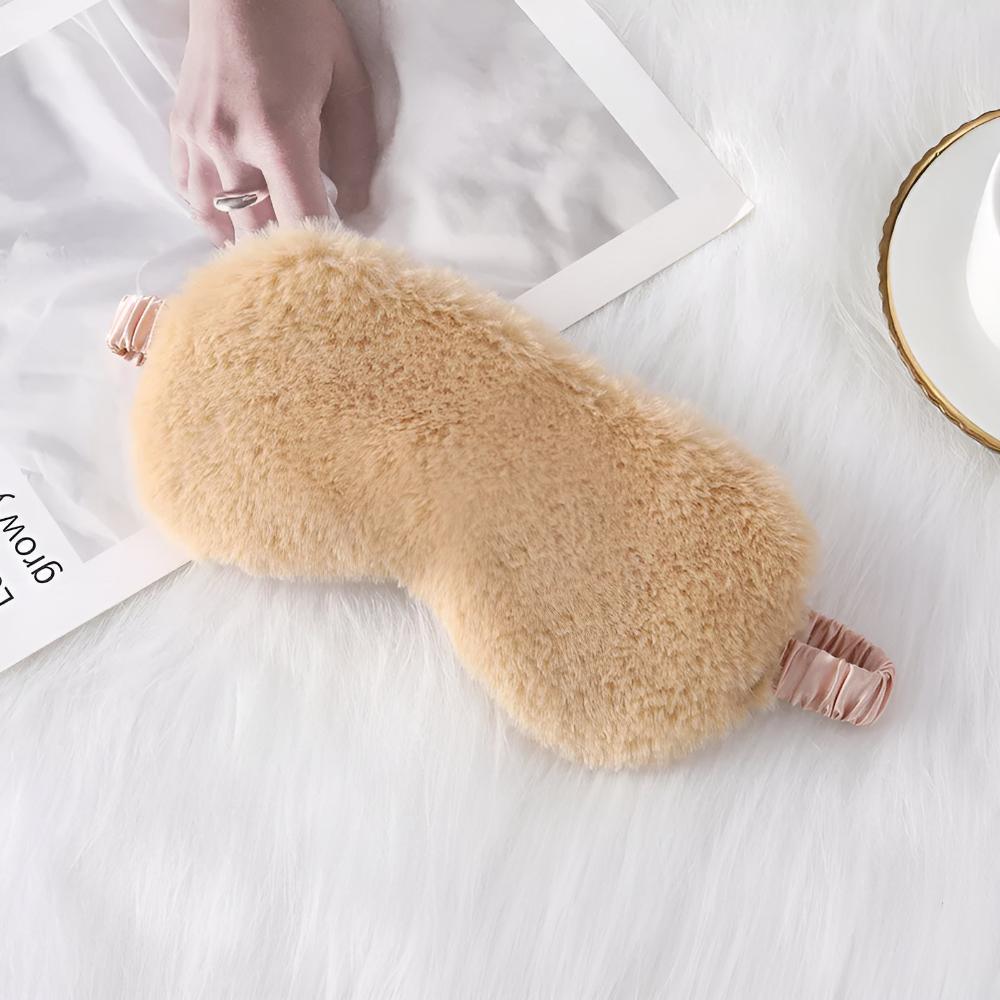 Máscara de peluche para dormir