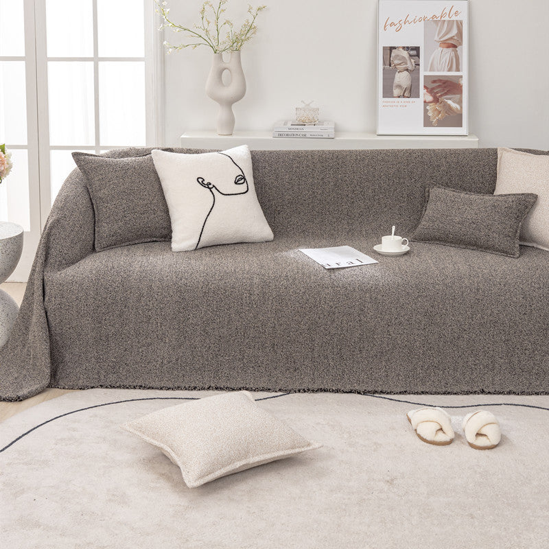 Loop Garn Lin Stoff Sofa/Sofa kasteteppe