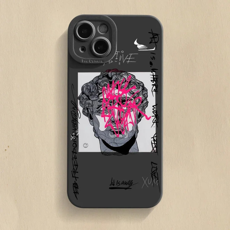 Coque et skin iPhone vandalisés