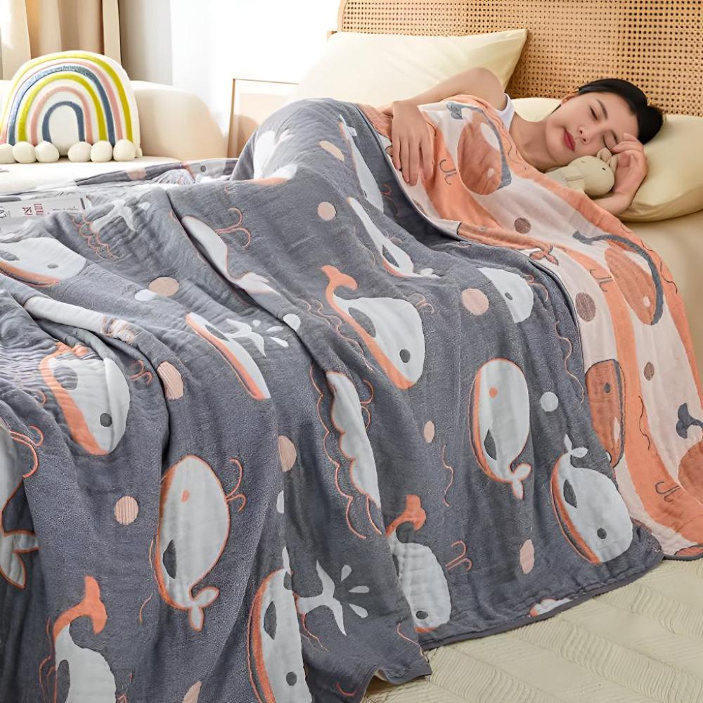 Coperta di Cotone Ocean Dreams Whale