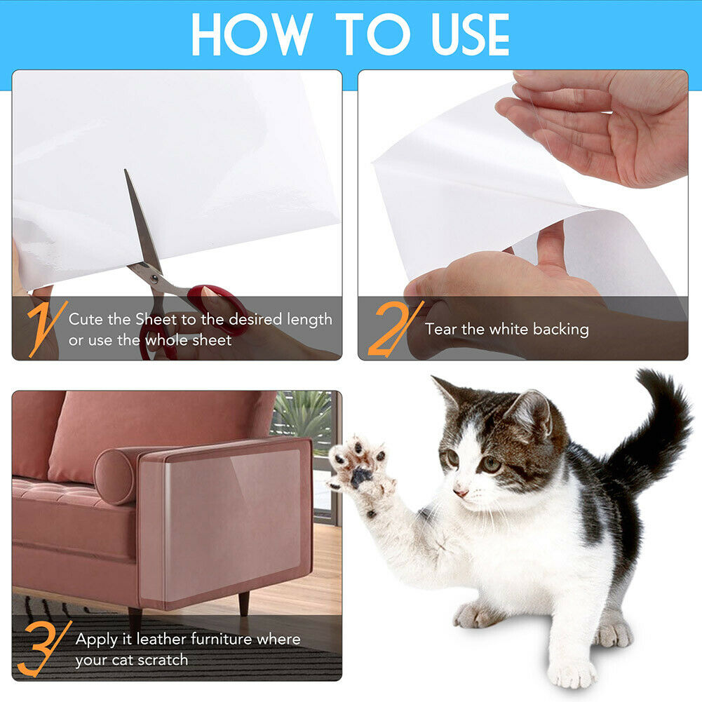 8PC Cat Scratch Furniture Protector Guards Anti-kras bankbeschermer Pads