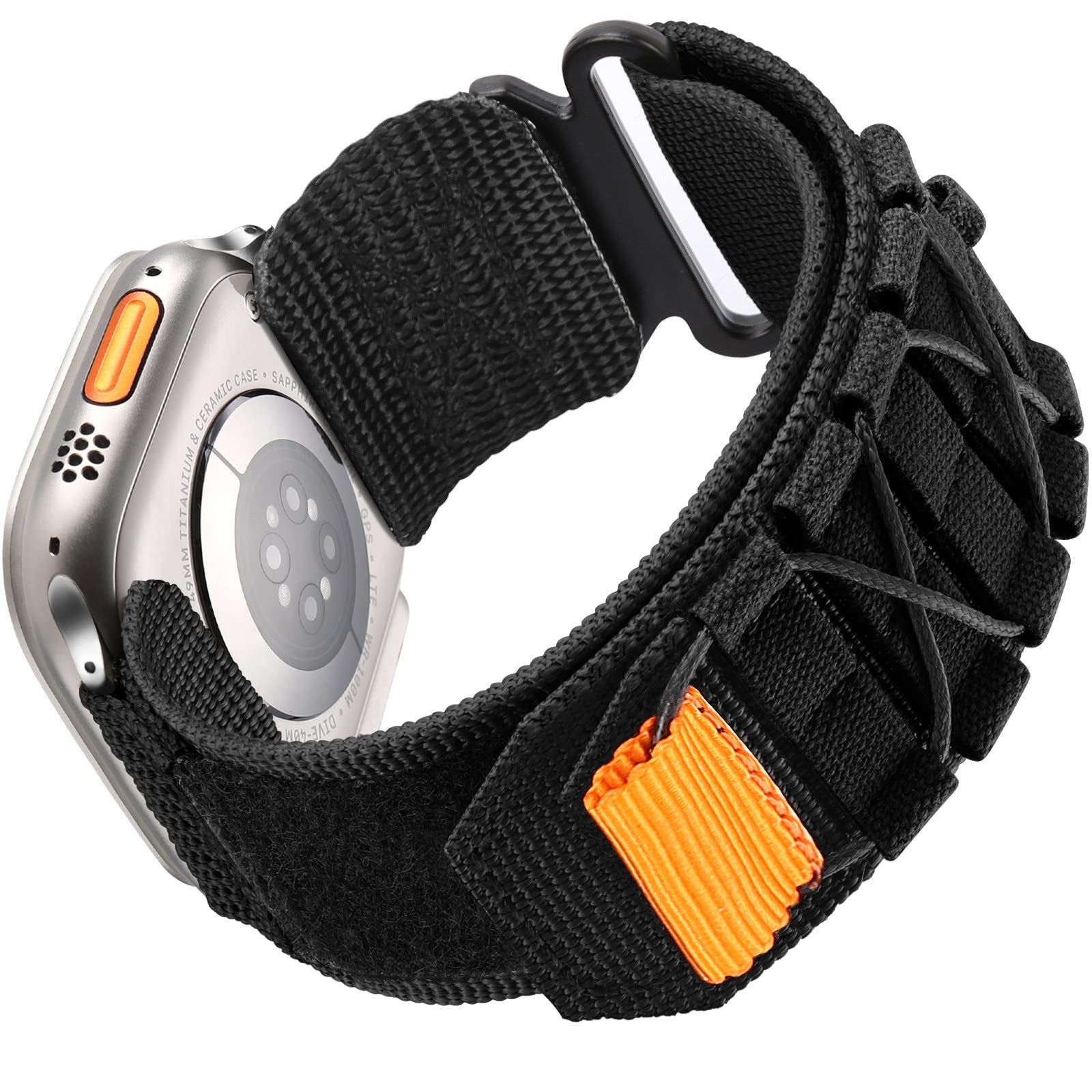 Nylon lerret løkke Velcro stropp for Apple Watch