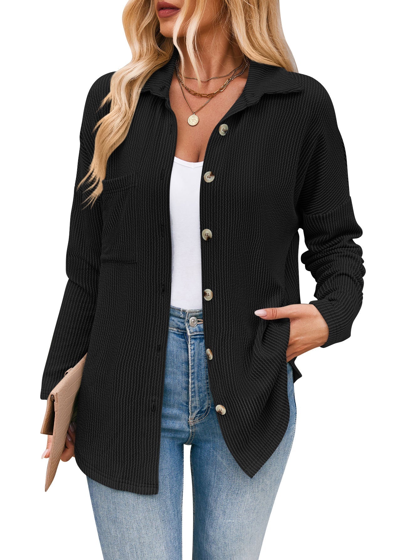 Claire™ - Gestreepte blouse met lange mouwen