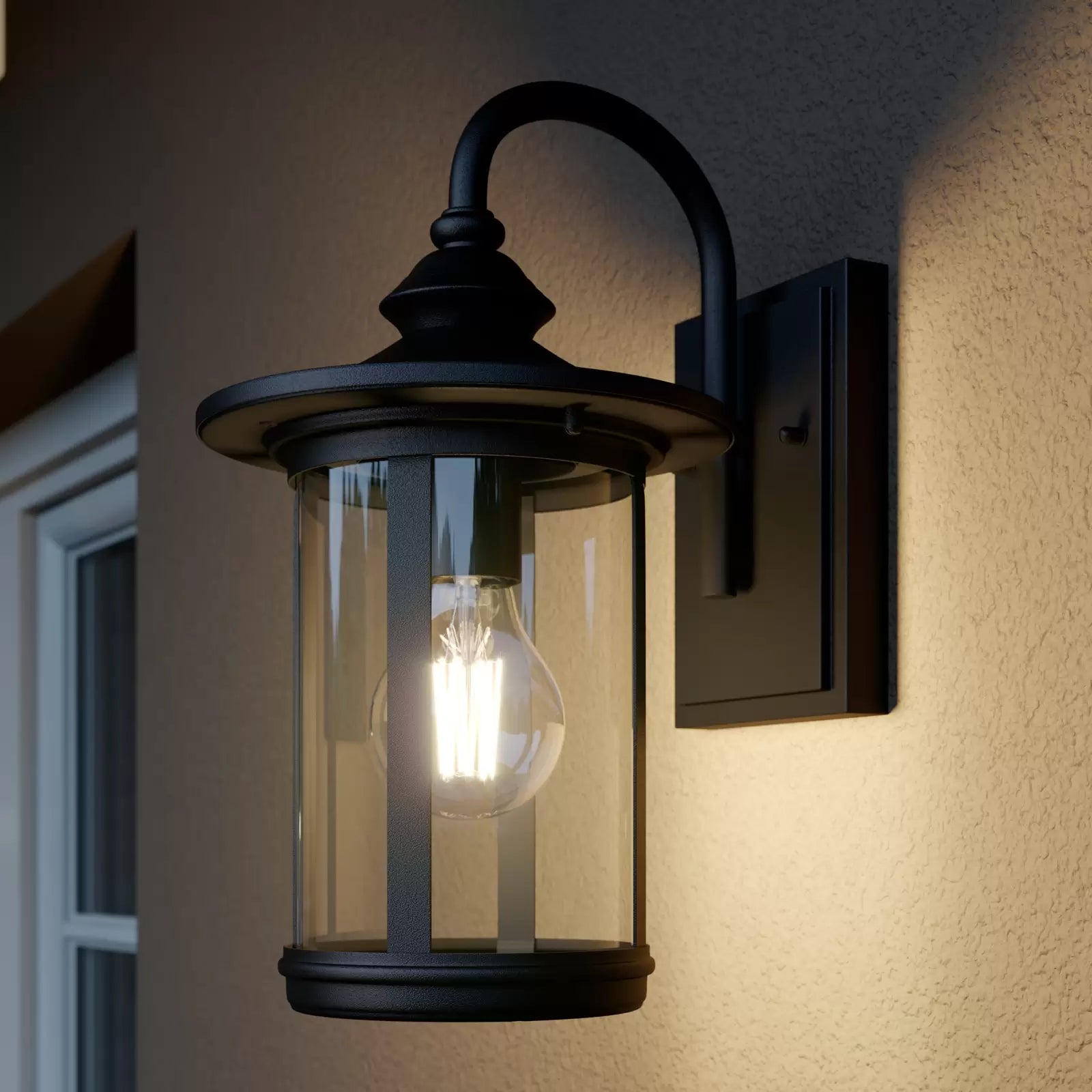 ÉclatAntique - Lampa de perete Zayn din aluminiu negru