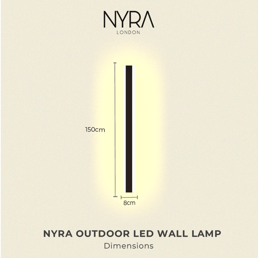 Outdoor LED wall lamp