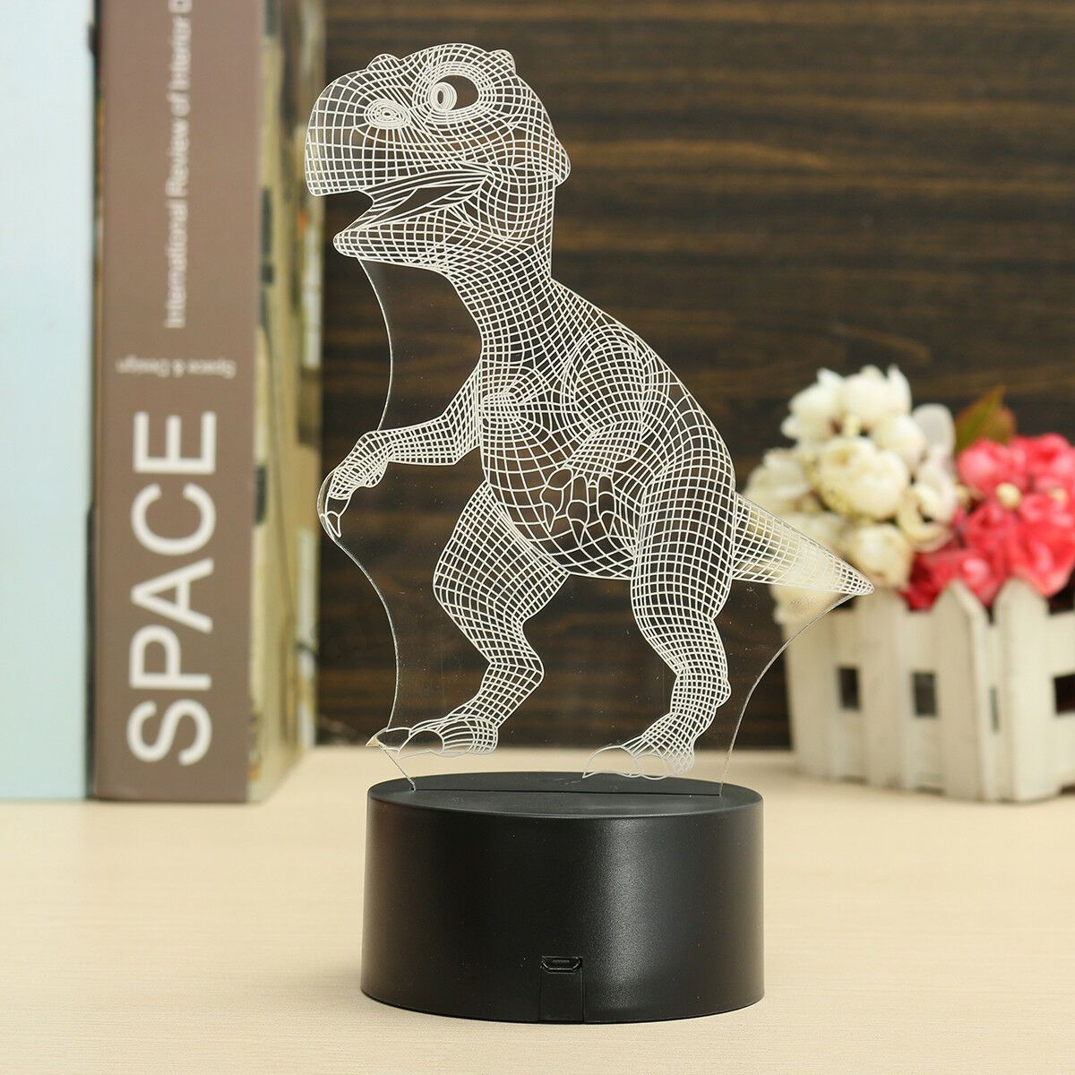 Noční světlo s dinosaury - 3D světlo s dinosaury - Noční světlo T Rex