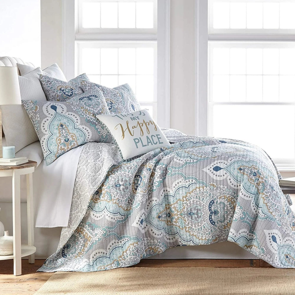 Paisley Aqua Teal Dekbedovertrekset