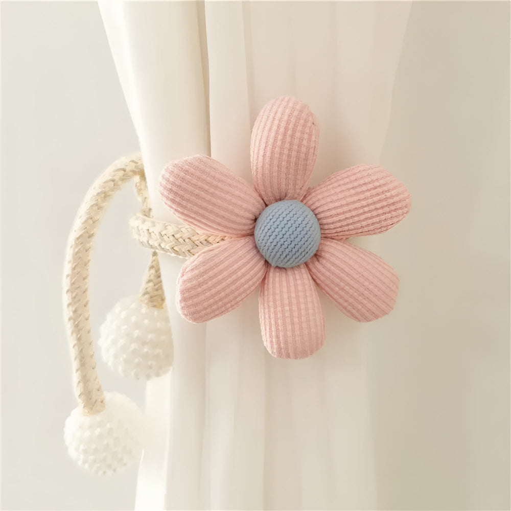 Whimsical Flower Curtain Tie Back