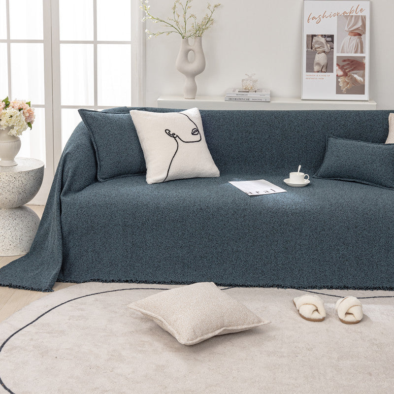 Loop Garn Lin Stoff Sofa/Sofa kasteteppe