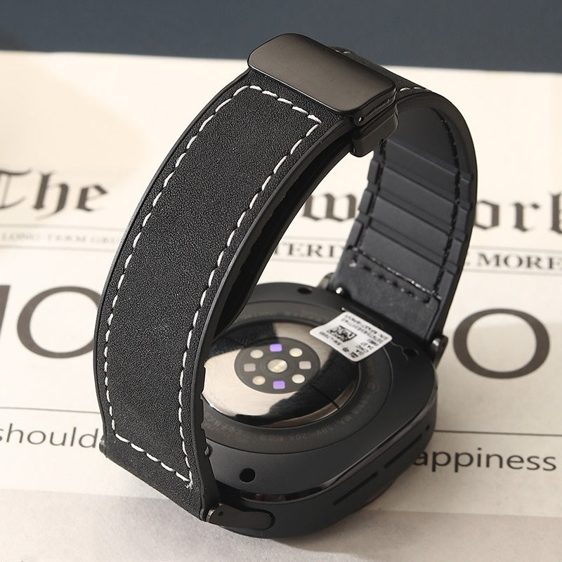 Cinturino in pelle magnetica in silicone per Samsung Watch Ultra