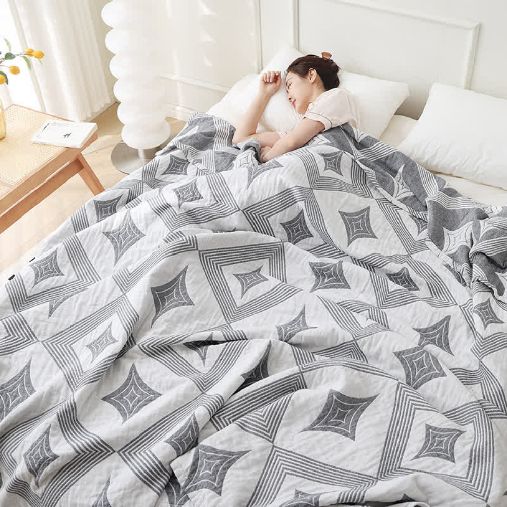 Diamond Geometric Pattern Blanket